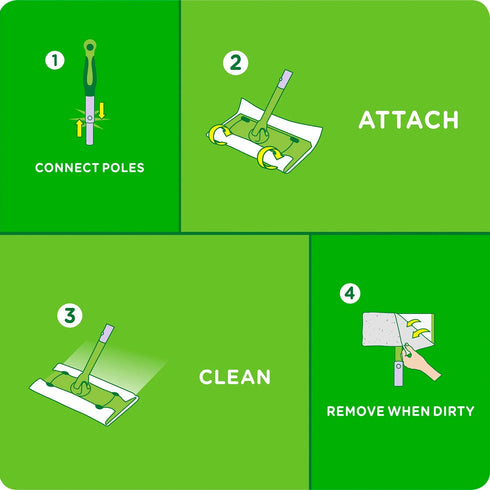 Swiffer Sweep and Mop Heavy-Duty Dry Cleaning Pads, 50 ct.